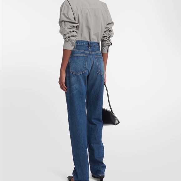 Nili Lotan Medium Blue Relaxed Baggy Taylor Jeans in Simon Wash - Picture 3 of 10